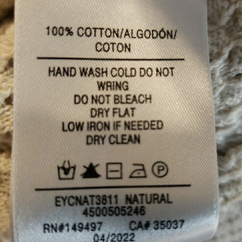 Hudson Los Angeles‎ XS Women Sweater Twisted Back Cream Reversible MSRP $165 - Picture 5 of 10